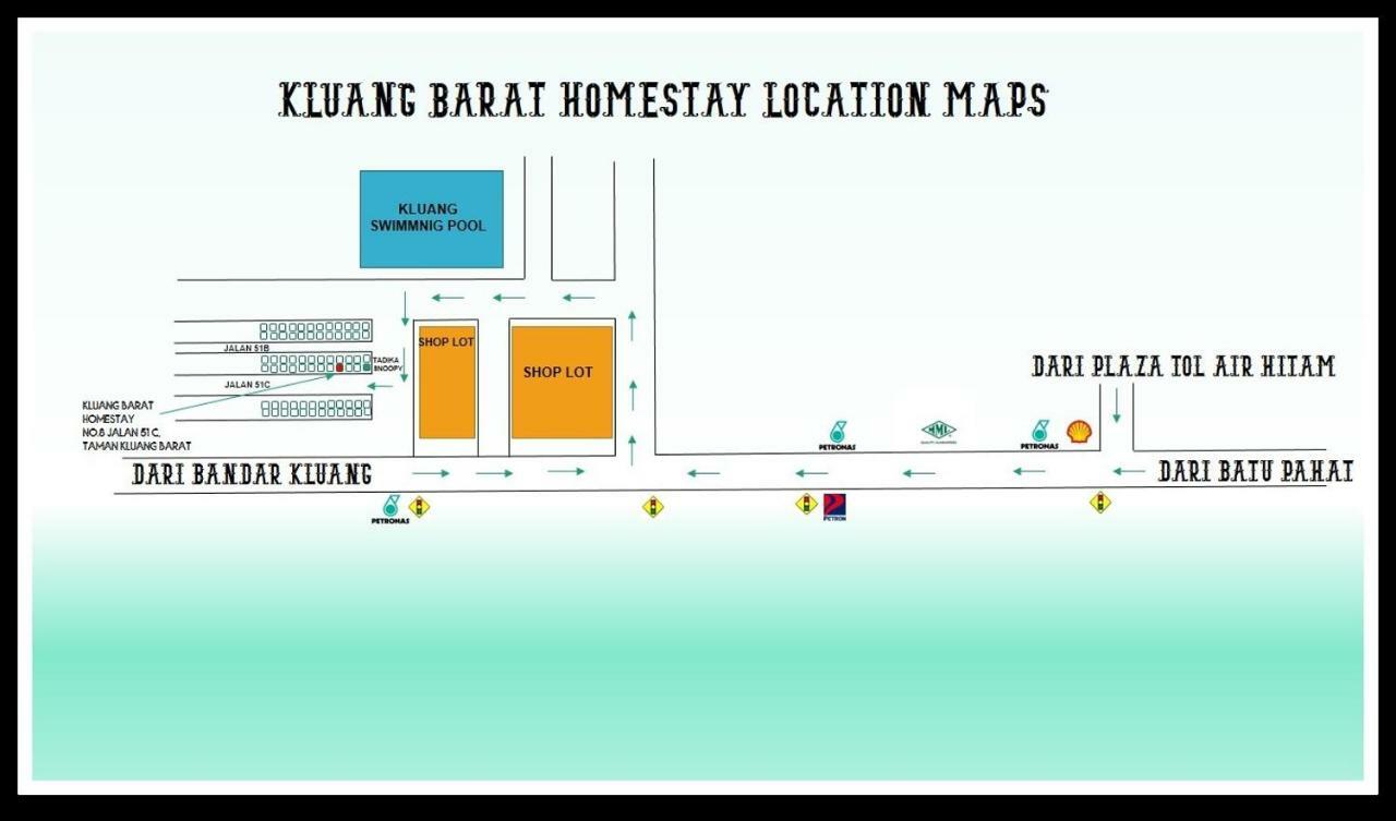 Kluang Barat Homestay Keluang Exterior foto
